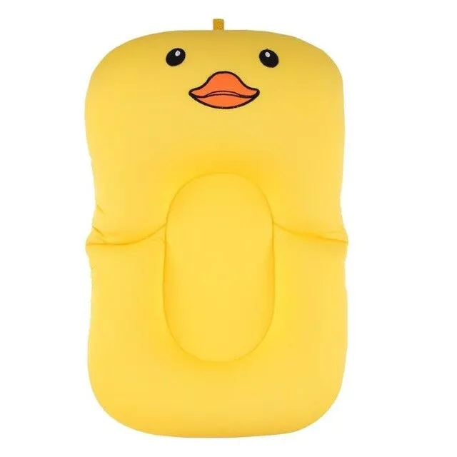 1set Non-Slip Babies Bathtub Mat Baby Shower Portable Air Cushion Bed Infant Bath Pad NewBorn Safety Security Bath Seat Support