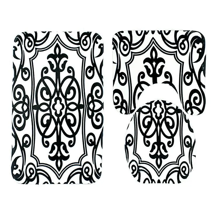 African Safari Print Bath Mat Set
