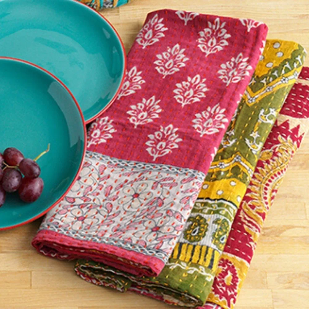 Assorted Kantha Dish Towels