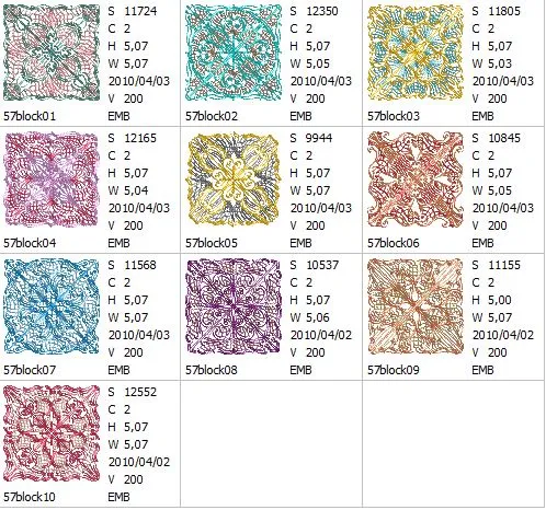 Botany Quilt Blocks
