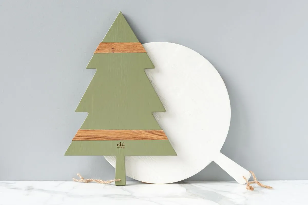 Christmas Tree Charcuterie Board in Sage