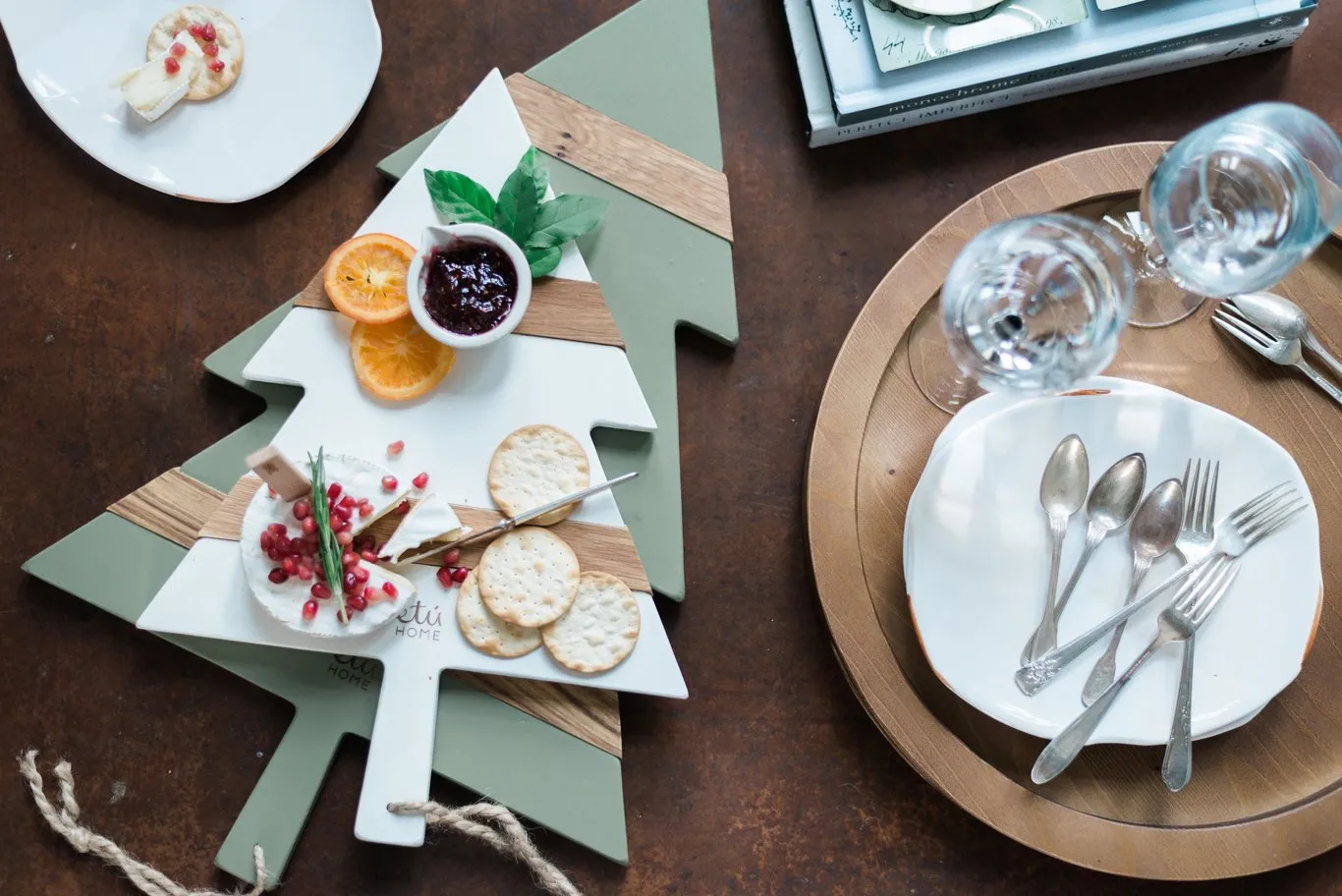 Christmas Tree Charcuterie Board in Sage