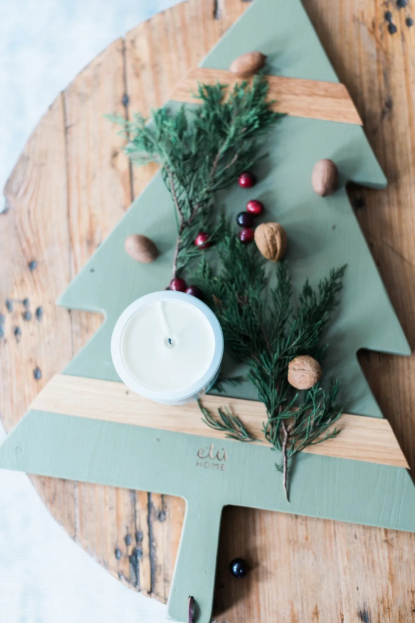 Christmas Tree Charcuterie Board in Sage