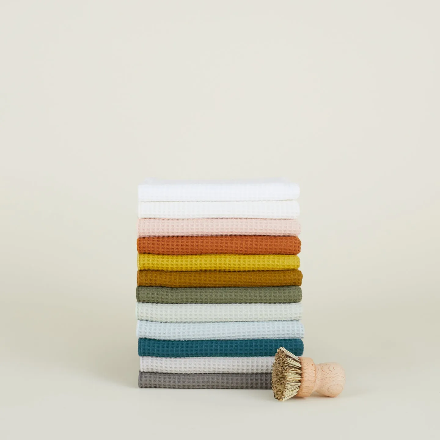 Essential Waffle Dish Towel - Sky/Peacock
