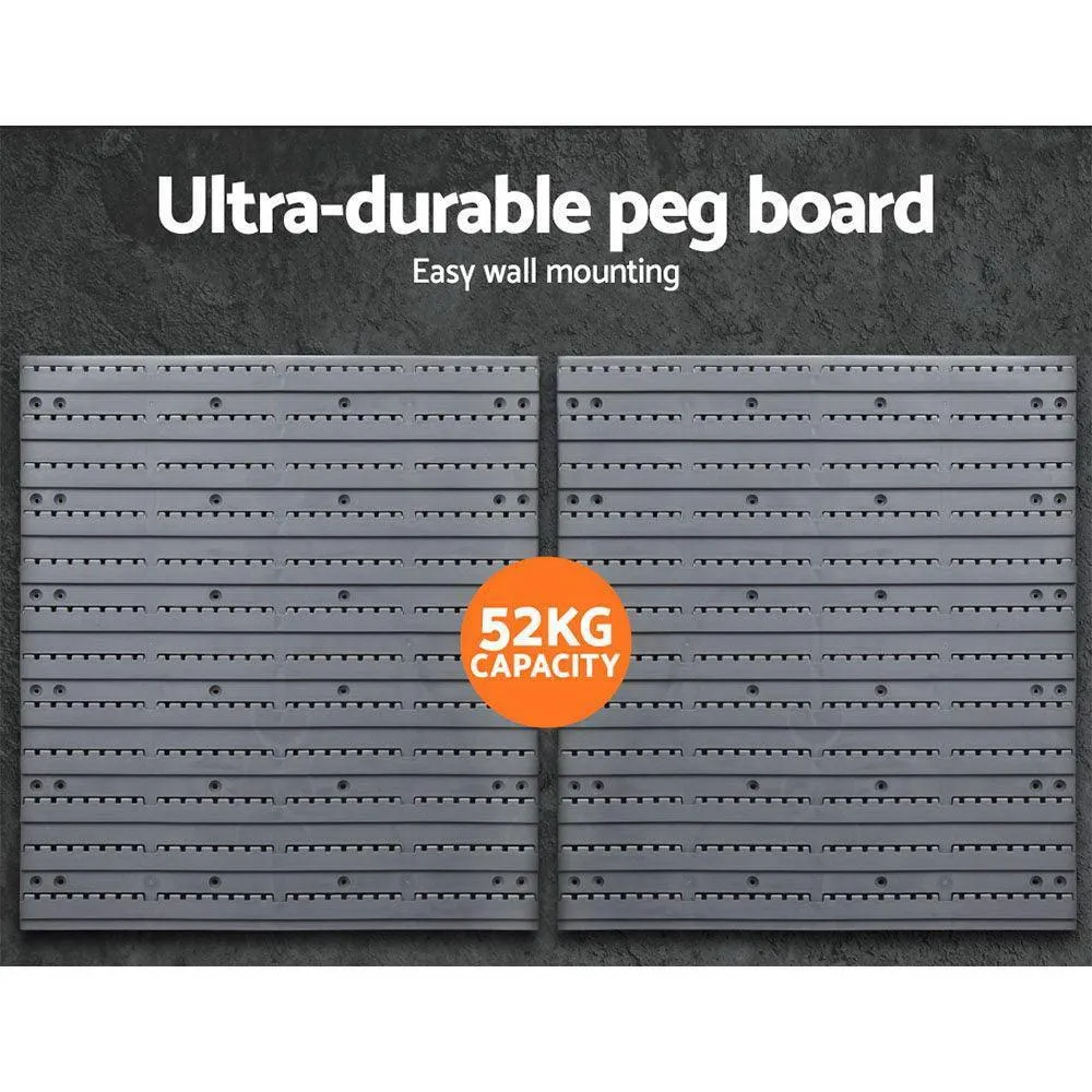 Giantz 44 Bin Wall Mounted Rack Storage Organiser