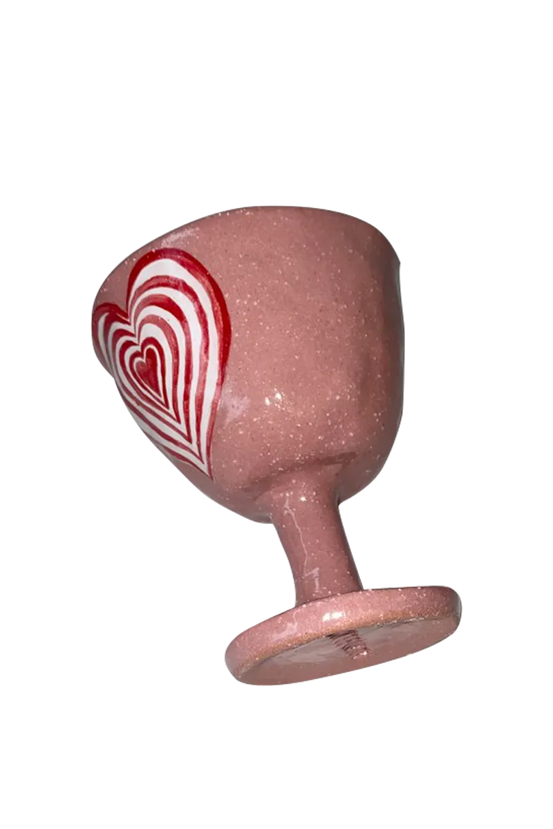 Handmade Ceramic Footed Bowl "Heartfulness"