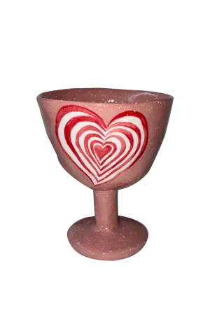Handmade Ceramic Footed Bowl "Heartfulness"