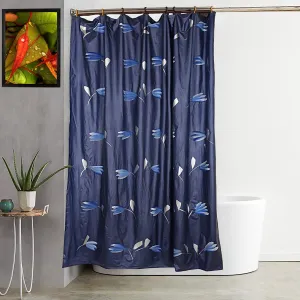 Kuber Industries Shower Curtain & Bathmat Set | Non-Slip Bath mats for Bathroom | Easy-Slide Curtains | Polyester Curtain or Bathmat for Bath Décor | XTL248-3T | 6 Pcs Set | Multicolor