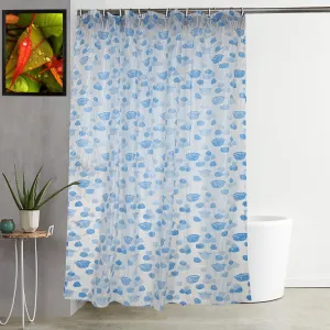 Kuber Industries Shower Curtain & Bathmat Set | Non-Slip Bath mats for Bathroom | Easy-Slide Curtains | Polyester Curtain or Bathmat for Bath Décor | XTL329-3T | 9 Pcs Set | Multicolor