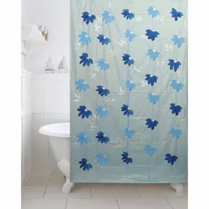 Kuber Industries Shower Curtain & Bathmat Set | Non-Slip Bath mats for Bathroom | Easy-Slide Curtains | Polyester Curtain or Bathmat for Bath Décor | YF343-3T | 12 Pcs Set | Multicolor