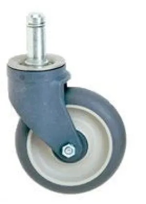 Metro 5PCX Swivel Polymer Stem Caster, No Brake, 5"