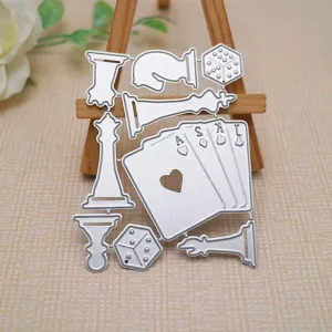 Printable Heaven Large Cutting Die -  Chess and Poker (9pcs) (D013)