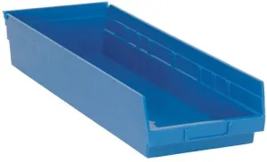 Quantum QSB114 Economy Shelf Bins, 8.38" x 23.63" x 4"
