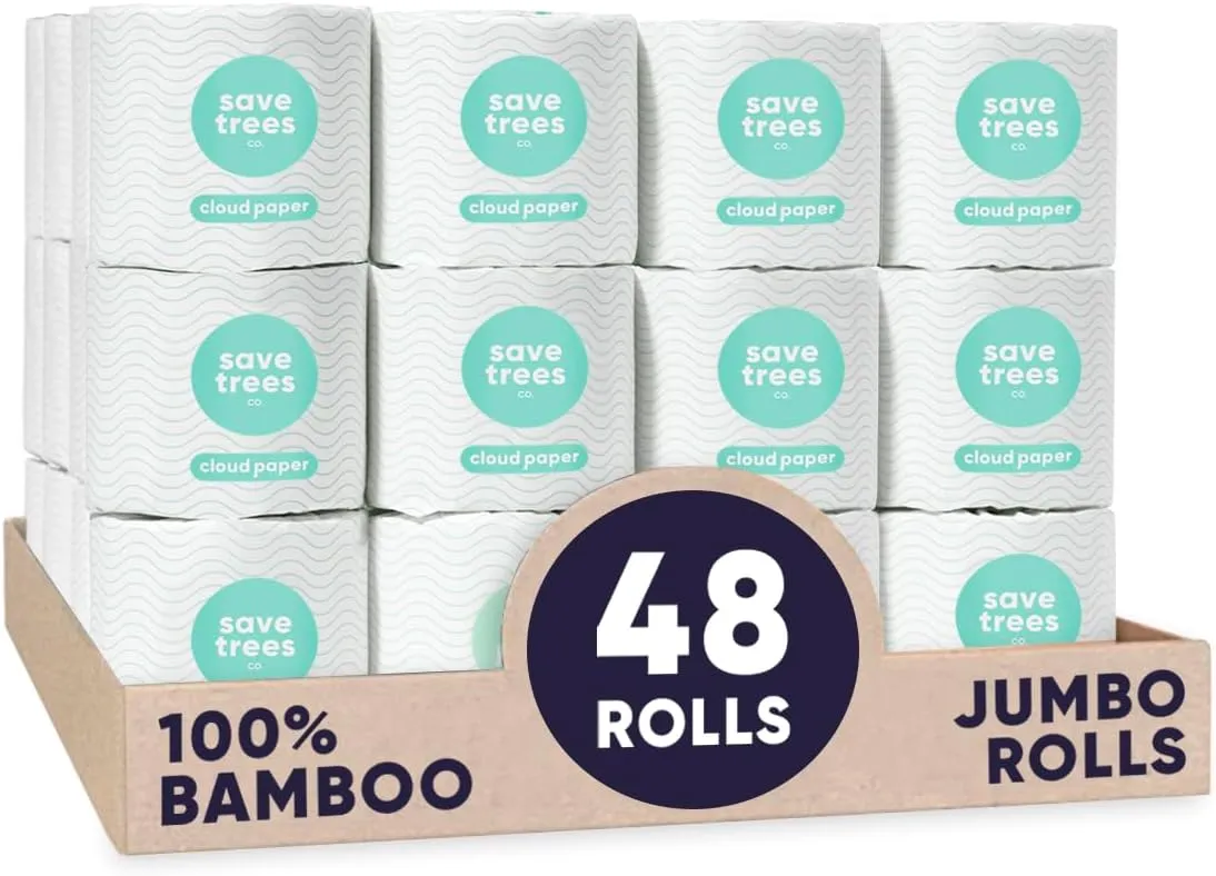 Toilet Paper, Environmentally-Friendly 3-ply, 300 Sheets Per Roll, PFAs Free, FSC Certified, Plastic & Chemical Free
